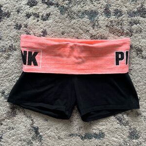 Vintage PINK Victoria’s Secret Fold Over Coral/Orange Mini Shorts